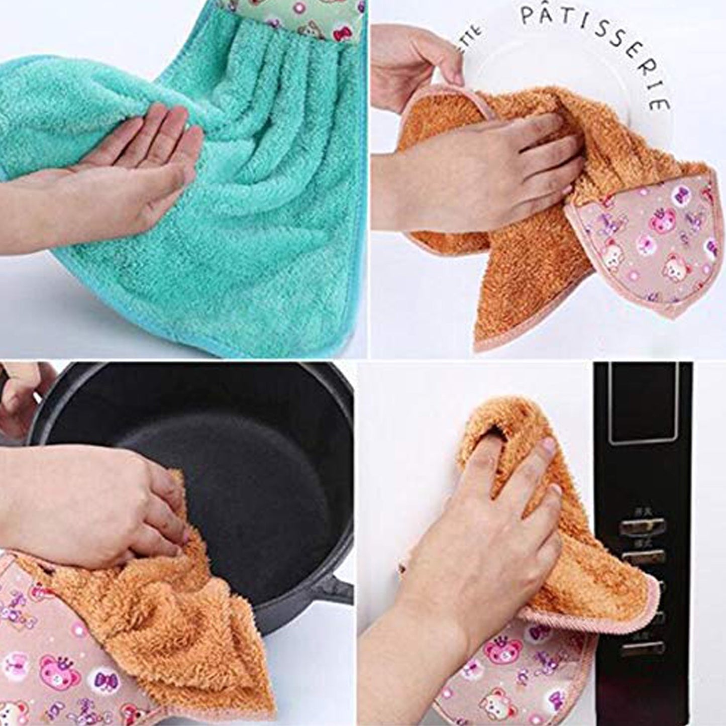 Microfiber wash Basin Hanging Hand Towel