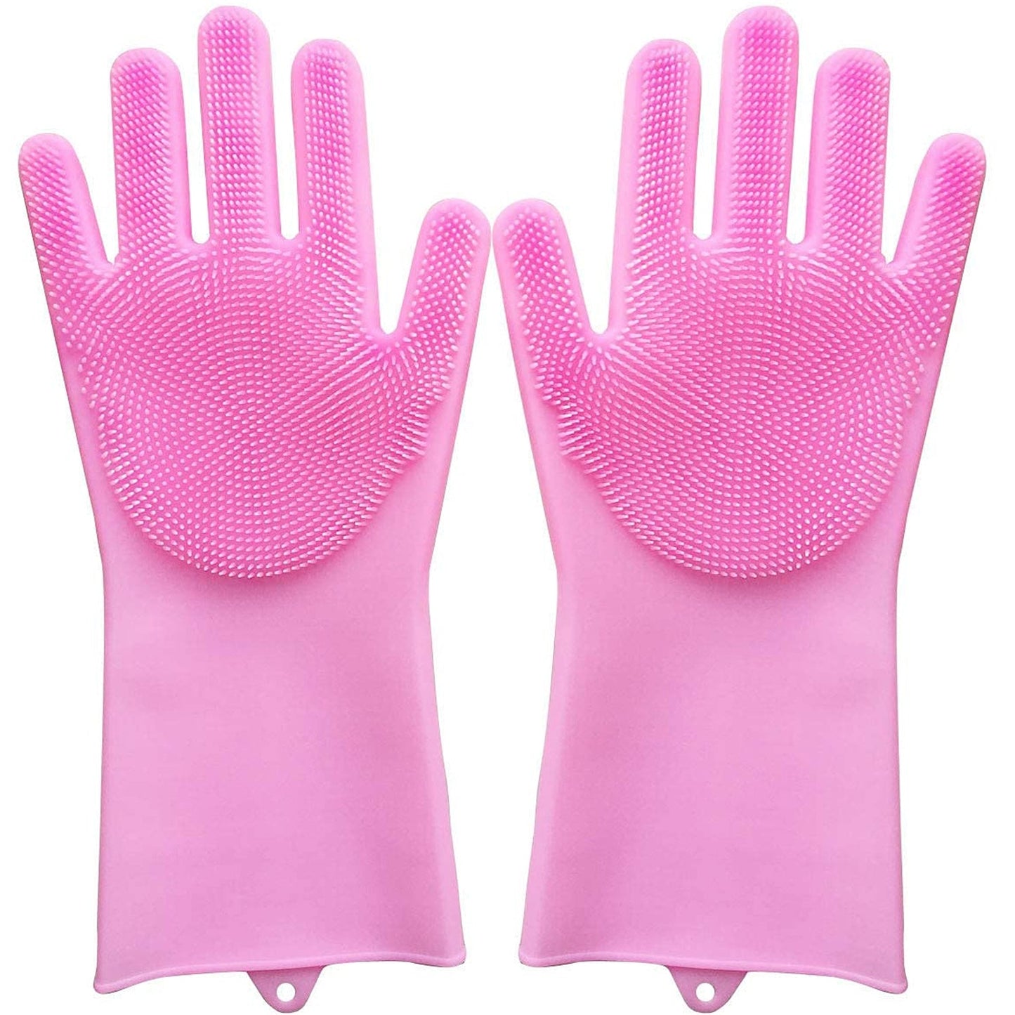 Dishwashing Silicon Gloves with Scrubber