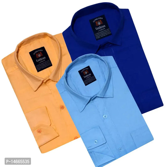 Trendy Cotton casual Shirt combo (pack of 3 shirt)