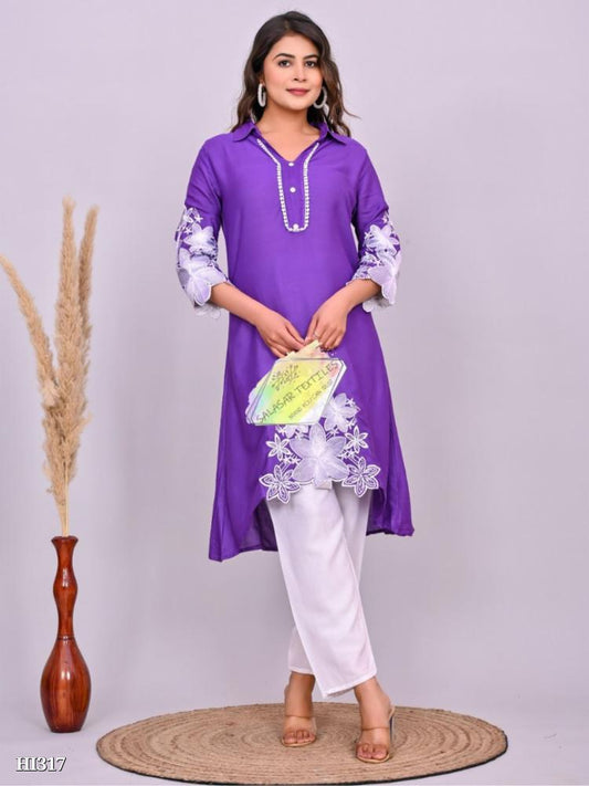 Women's cotton kurta with pant