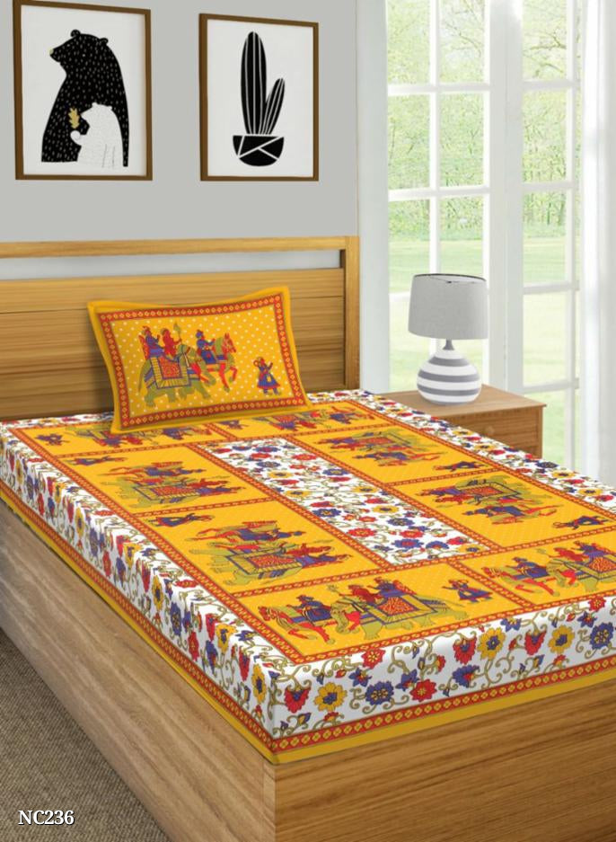 Cotton single bedsheet