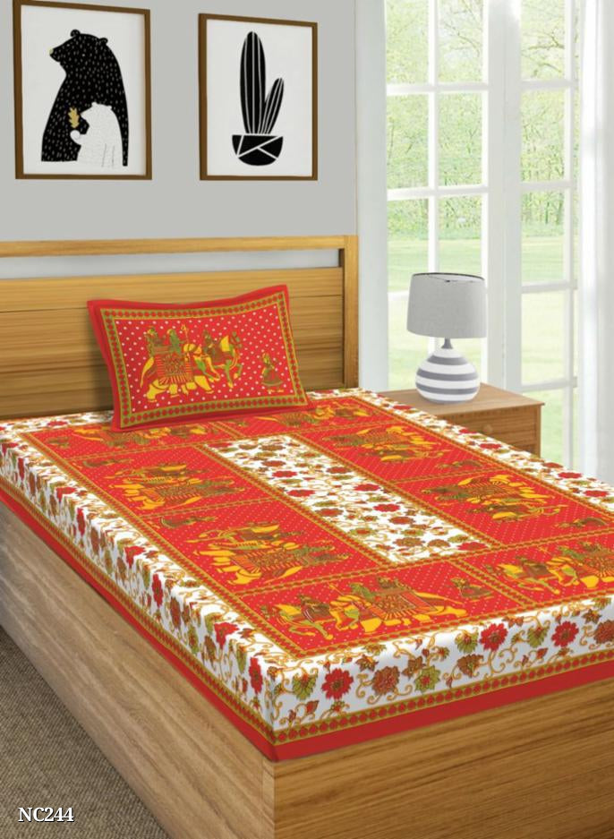 Cotton single bedsheet