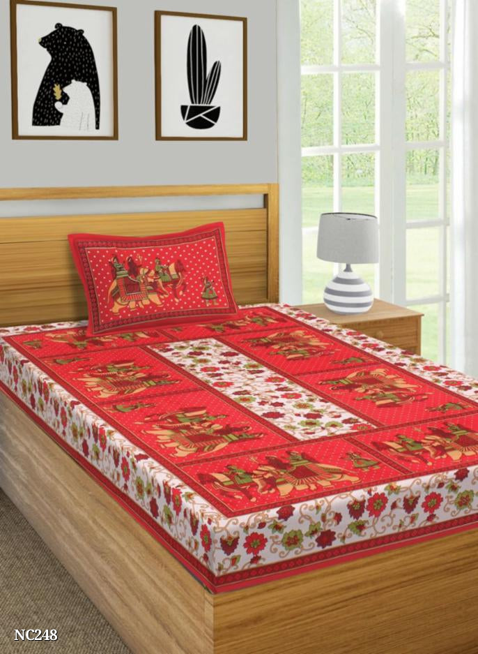 Cotton single bedsheet