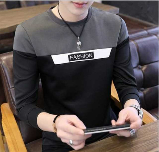 Best Hot Selling Cotton Blend Full Sleeves T-Shirt For Men (Multicolor, XL) (R-96)